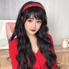 AliExpress cross-border peruca hairband integrado fibra química alta temperatura seda grande onda longo encaracolado cabelo fábrica em estoque uma geração de cabelo