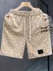 Pantalones Cortos de Marca de Moda de Verano para Hombre, Nuevos Pantalones de Cinco Puntos de Estilo Chino, Casuales Sueltos, Pantalones Medios 2025 Nuevos Pantalones Guofeng para Hombre