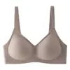 Sujetador de copa fija transfronterizo con expansión exterior para mujeres con poco busto, anti-caída, sin copa vacía, soporte suave, sujetador sin espalda sin costuras