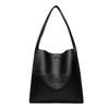 Bolso de Hombro de Lujo de Alta Calidad Popular Transfronterizo Bolso Tote Simple de Color Sólido Bolso de Compras Bolso para Mujer Bolso de Gran Capacidad