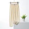 Pantalones de Verano para Niñas Anti-Mosquitos de Seda Helada Finos Sueltos Rectos de Pierna Ancha Pantalones Casuales para Niñas