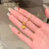 Xiaohongshu Más Vendido Colgante de Corazón de Melocotón Cepillado Collar en Forma de Y Cadena de Clavícula de Lujo Ligero Retro Nicho Venta al por Mayor
