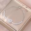 Estilo japonês-coreano feminino transfronteiriço rotativo Zircon Colar Niche Ins Brincos Terno de moda Titânio Aço Clavícula Cadeia