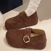 Sapatos femininos estilo Birkenstock, com sola grossa, que aumentam a altura, de uso duplo, totalmente fechados, novo modelo outono 2026, mocassins de calçar, sapatos單 (single shoes) populares estilo Birkenstock