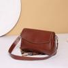 Bolsa de Aeromoça de Luxo Feminina Transversal Couro Genuíno Bolsa de Ombro Sob o Braço Transfronteiriça Camada Superior Couro Bovino Curtido Vegetal Bolsa Almofada 9006