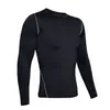 Ropa Deportiva Transfronteriza Ajustada para Hombre Alta Elasticidad Secado Rápido Manga Larga Manga Corta Baloncesto Fútbol Fitness Ciclismo Capa Base Blanca Absorbente de Sudor