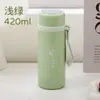 Nueva taza térmica de acero inoxidable 316, compacta y portátil, elegante vaso de agua para mujer, con cordón, taza de té para la oficina, personalizable