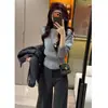 Suéter liso nuevo de 2026, top de punto holgado y suave, moda coreana elegante y moderna