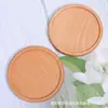 Posavasos Redondo de Haya para Taza Hogareño Sala de Estar Taza de Té Posavasos de Madera Bebida Café Posavasos Antideslizante Manteles Individuales de Madera Anti-quemaduras
