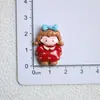 Serie Roja y Azul de Resina Chica Cereza Pasador DIY Joyería Materiales Hechos a Mano Venta al por Mayor Caja de Almacenamiento Parche para Agujero de Zapato