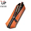Estojo de Lápis em Couro PU Texturizado Estilo Coreano Bolsa de Armazenamento de Material Escolar de Grande Capacidade Bolsa de Armazenamento para Estudante Estojo de Lápis de Grande Capacidade Portátil