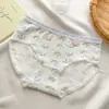 7A Ropa Interior Antibacteriana para Niñas Algodón Puro Estilo Japonés Lindo, Cómodo, Delicado con la Piel y Transpirable Calzones Florales Pequeños Frescos para Mujer