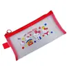 Estuche Hello Kitty A6 Bolsa de Malla para Documentos Papelería Estudiantil Estuche Transparente para Bolígrafos Bolsa de Malla para Bolígrafos Dibujo Gato Kt