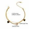 Nuevo producto no se decolora oro trébol de cuatro hojas pulsera estilo mariposa moda simple pulsera de acero de titanio diseño original