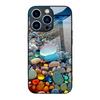 Adecuado para Apple 18Pro Corazón de Piedra de Colores con Forma de Corazón Funda de Vidrio para iPhone 17 Comercio Exterior 13 Corazón Apple 12