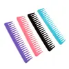 Peine de Plástico de Dientes Anchos de Color Sólido, Peine Grande de una Sola Fila para Alisar el Cabello, Prevenir Tirones y Enredos, Suministro Directo del Fabricante