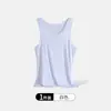 Camisa Regata Masculina, Seda Gelada Fresca de Verão Sem Costura, Nova Camiseta Regata Branca Esportiva Respirável Sem Mangas