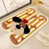 Alfombra de Piso de Animales de Dibujos Animados Imitación Cachemir para Baño Absorbente de Agua Antideslizante Felpudo Resistente a Manchas para Baño Alfombra de Fácil Cuidado