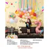 Guirnalda de Borlas de Colores Rollo de Papel Pared de Globos para Decoración del Primer Cumpleaños de Niños Escena de Montaje Pared de Fondo para Fotos