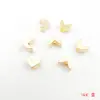 Accesorios de joyería DIY dorados de alta retención de color, cuentas espaciadoras con forma de avión, cuentas de punta de flecha, cuentas sueltas para pulseras y collares hechos a mano con cuentas