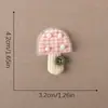 Acessórios para Sapato Laço de Tecido, Fivela Flor para Bolsa Sapato, Cogumelo Xadrez Acessórios para Roupa, Acessórios de Laço