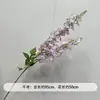 Nuevo Morado de Boda Flor Única Material Decoración de Techo de Salón de Bodas Flor Artificial Fondo de Compromiso Fila de Flores Guía de Camino