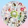 70 Adorável Desenho Animado Vermelho da Internet Cabeça de Fantoche Urso Autodepreciativo DIY Caixa de Armazenamento Criativa Caneca Adesivo Decorativo para Computador