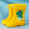 Botas de Chuva Infantis, Meninas, Botas de Chuva Antiderrapantes para Bebê, Meninos, Estudantes, Crianças Pequenas, Sapatos Aquáticos, Impermeável Infantil 2-7 Anos
