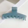 Pinza de Garra Trapezoidal de Color Gelatina Simple de Moda Pinza de Tiburón Sin Pintura Pinza de Pelo de Gama Alta Pinza para la Parte Posterior de la Cabeza Accesorios para el Cabello