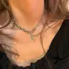Corazón Hip-Hop Universo 2025 Haoshi Chica Caliente Dulce Fresca Artificial Yh Collar de Perlas para Mujer Cadena para Clavícula Mujer Ins Trendy Caliente