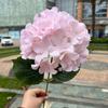 Comercio exterior 2023 rosa hortensia rosa tema boda hortensia boda decoración suave flores artificiales al por mayor