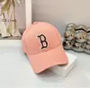Boné de Baseball com Aba Reta e Estrutura Rígida Letra B para Homens e Mulheres, Boné Versátil com Aba de Pato para Casais para Proteger do Sol, Chapéu de Sol Versátil
