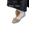 Zapatos planos de mujer de moda 2026, muy versátiles, de boca poco profunda, zapatos de un solo color, con lazo para mujer, punta cuadrada, estilo bajo nuevo, otoño