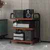 Rack Amplificador Estilo Guarda-corpo Suporte para Amplificador Válvulado Suporte Lateral para Caixa de Som na Sala de Estar Gabinete para CD Player Vinil Rack de Armazenamento