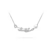 Colar Elegante Sorriso Estelar Feminino Exquisito Elegante Design com Zircônia Incrustada Colar em Arco Versátil de Luxo Leve