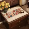 Alfombrilla Protectora para Mesita de Noche Estilo Americano, Alfombrilla de Mesa Impermeable y Lavable, Nuevo Modelo 2025, Funda de Mesa de Noche de Lujo Ligero de Gama Alta