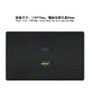 118 tipo PC preto padrão brasileiro dual USB Brasil três furos soquete soquete interruptor de alimentação oculto painel de soquete