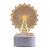 Acrílico 3D luz noturna Criativa LED lâmpada de mesa quarto lâmpada de cabeceira atmosfera lâmpada menina coração empresa presente aniversário