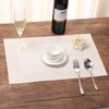 Jogos Americanos Tecidos de PVC Transfronteiriços com Moldura Diagonal, Tapetes Impermeáveis e Isolantes Térmicos, Disponíveis em Vários Tamanhos e Cores, em Estoque para Uso Doméstico e em Restaurantes