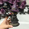 Enfeites de resina de Halloween e Natal transfronteiriços, figuras pintadas à mão, decoração de casa com atmosfera festiva, artesanato de nicho