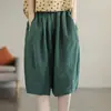 Algodão Novo Estilo Algodão Linho Calças Casuais Femininas 2027 Primavera Outono Tamanho Grande Calças Harem Largas Cintura Alta Capris Emagrecedores