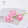 Ventas directas del fabricante: flor de rosa de alambre trenzado terminada, flor eterna creativa para manualidades DIY, flor artificial de un solo tallo, rosa roja