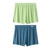 Net serán los nuevos pantalones cortos de seda helada súper elásticos para hombre al por mayor, pijamas de verano frescos y cómodos, pantalones cortos ultrafinos transpirables
