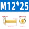 Tornillos de Cabeza Semiredonda Hexagonal de Latón Din7380 Tornillos de Cabeza Redonda tipo Copa Champiñón de Cobre M3M4M5M6M8M10