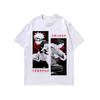 Camiseta de manga corta para hombre y mujer estilo Harajuku, moda nacional, peso pesado, lavado antiguo, color agua, estilo americano, alta calle, holgada, versátil, casual, para pareja