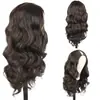 Pelucas Transfronterizas, Estilo Europeo y Americano, Cabello Negro Largo y Rizado, Peluca Sintética de Fibra Amazon, Parte en V, Fabricante de Xuchang, En Stock