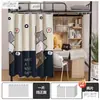 Cortinas de cama, cortinas para mesa de dormitório e cercado de cama, cortinas de dormitório, cortinas para cama de estudante, cortinas blackout para beliches inferiores e superiores