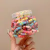 Diadema de colores para niños, goma de pelo pequeña para niñas, alta elasticidad y durabilidad, sin dañar el cabello, diadema, diadema para niña pequeña