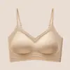 Los bustos pequeños se ven más grandes con el sujetador strapless sin costuras y sin espalda para mujer, copa fija, sin varillas, push-up, sujetador tipo tank top anti-caída