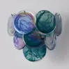 Lustre de Vidro Murano Transfronteiriço Francês Retrô de Alto Padrão para Sala de Jantar Luz de Luxo Leve Luminárias de Arte para Quarto